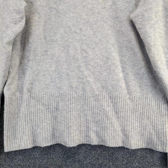 J. Crew Women's Pullover Sweater Gray Medium Long Sleeve Crew Neck Merino Alpaca - Picture 4 of 13
